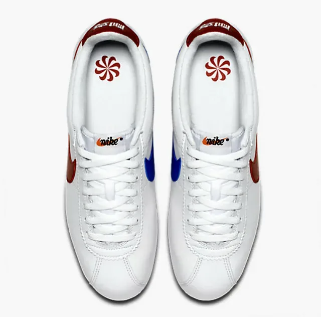 Nike Cortez White Red Blue Lifestyle Sneakers 23