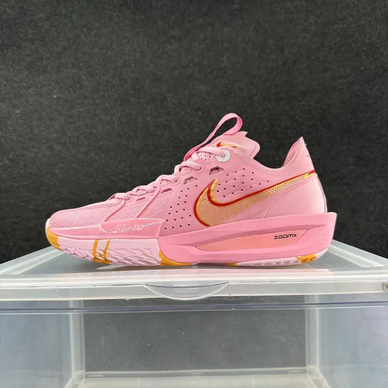 Nike Court Air Zoom Zero Pink Gold Lifestyle Sneakers 2