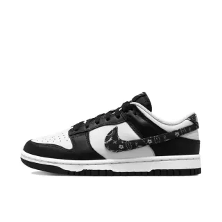 Nike Dunk Low Black White Bandana Print Lifestyle Sneakers