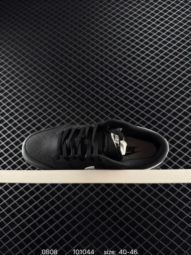 Nike Dunk Low Black White 'TIME' Lifestyle Sneakers 5