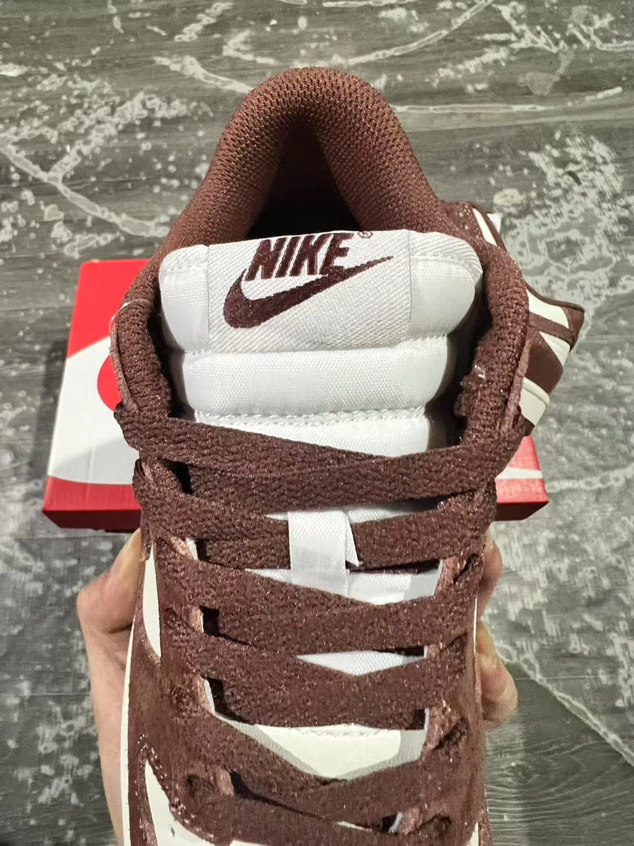 Nike Dunk Low Brown and White Lifestyle Sneakers 4