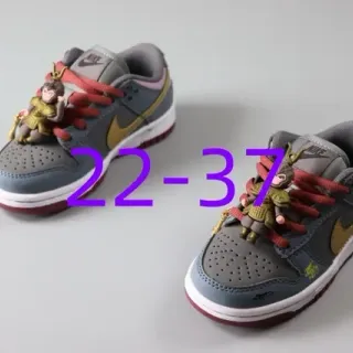 Nike Dunk Low 灰色 金色 红色 生活方式运动鞋