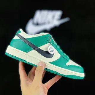 Nike Dunk Low Green and Off-White Lifestyle Sneakers