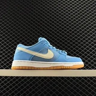 Nike Dunk Low हल्का नीला क्रीम गम स्केटबोर्ड जूते
