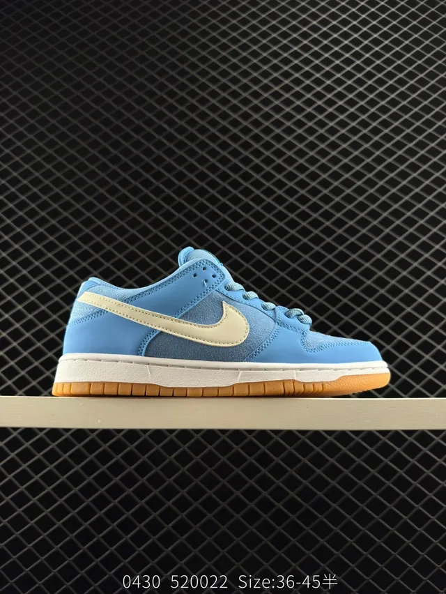 Nike Dunk Low أزرق فاتح كريمي غم حذاء تزلج 6