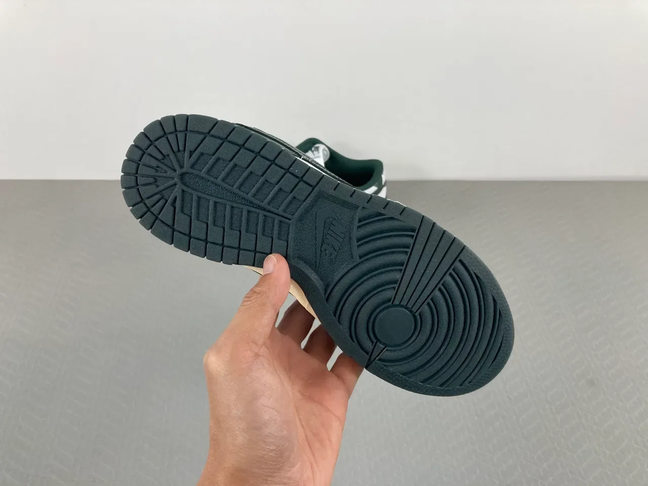 Nike Dunk Low Metallic Green White Lifestyle Sneakers 12