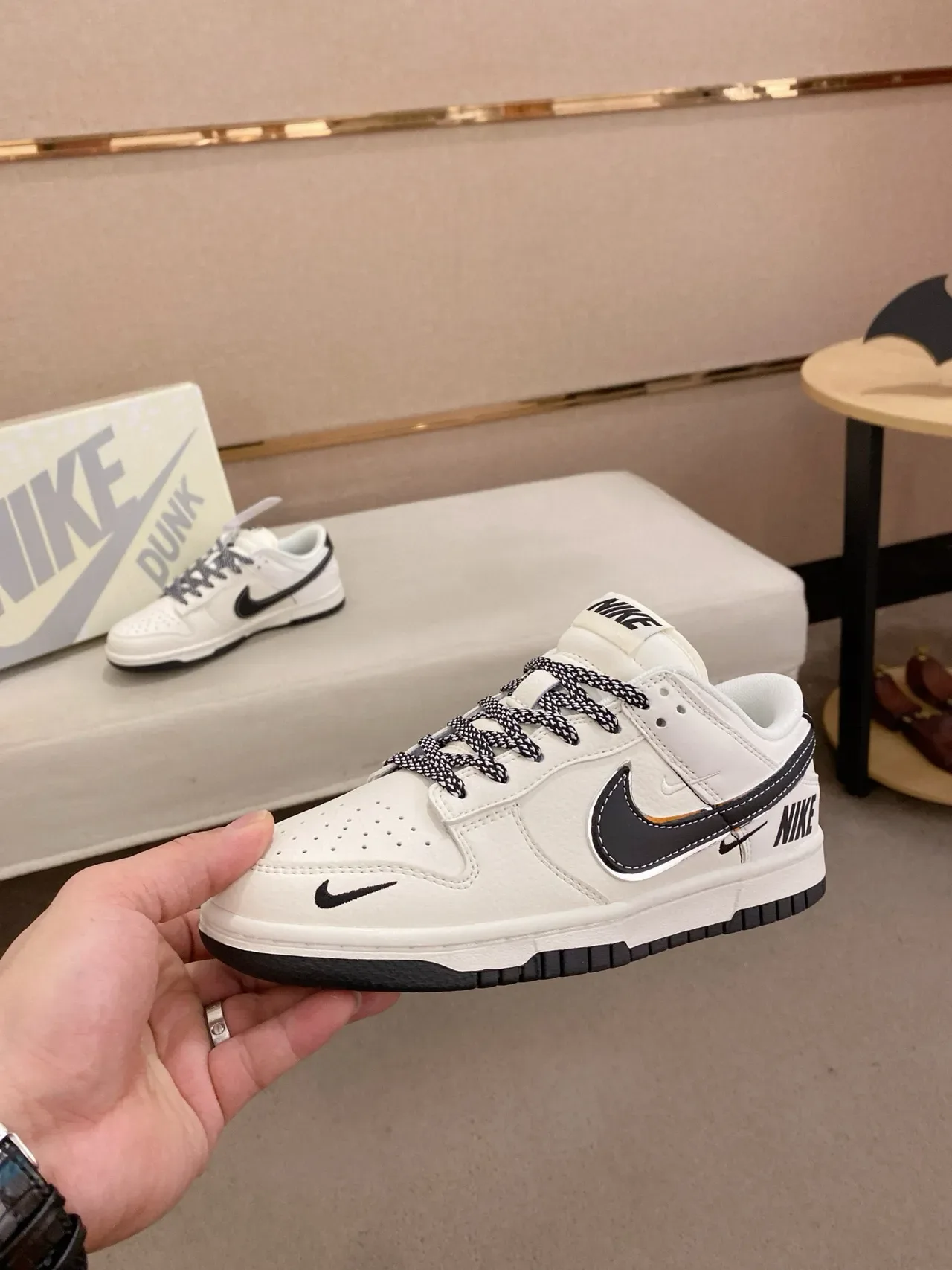 Nike Dunk Low Off-White Black Lifestyle Sneakers 3