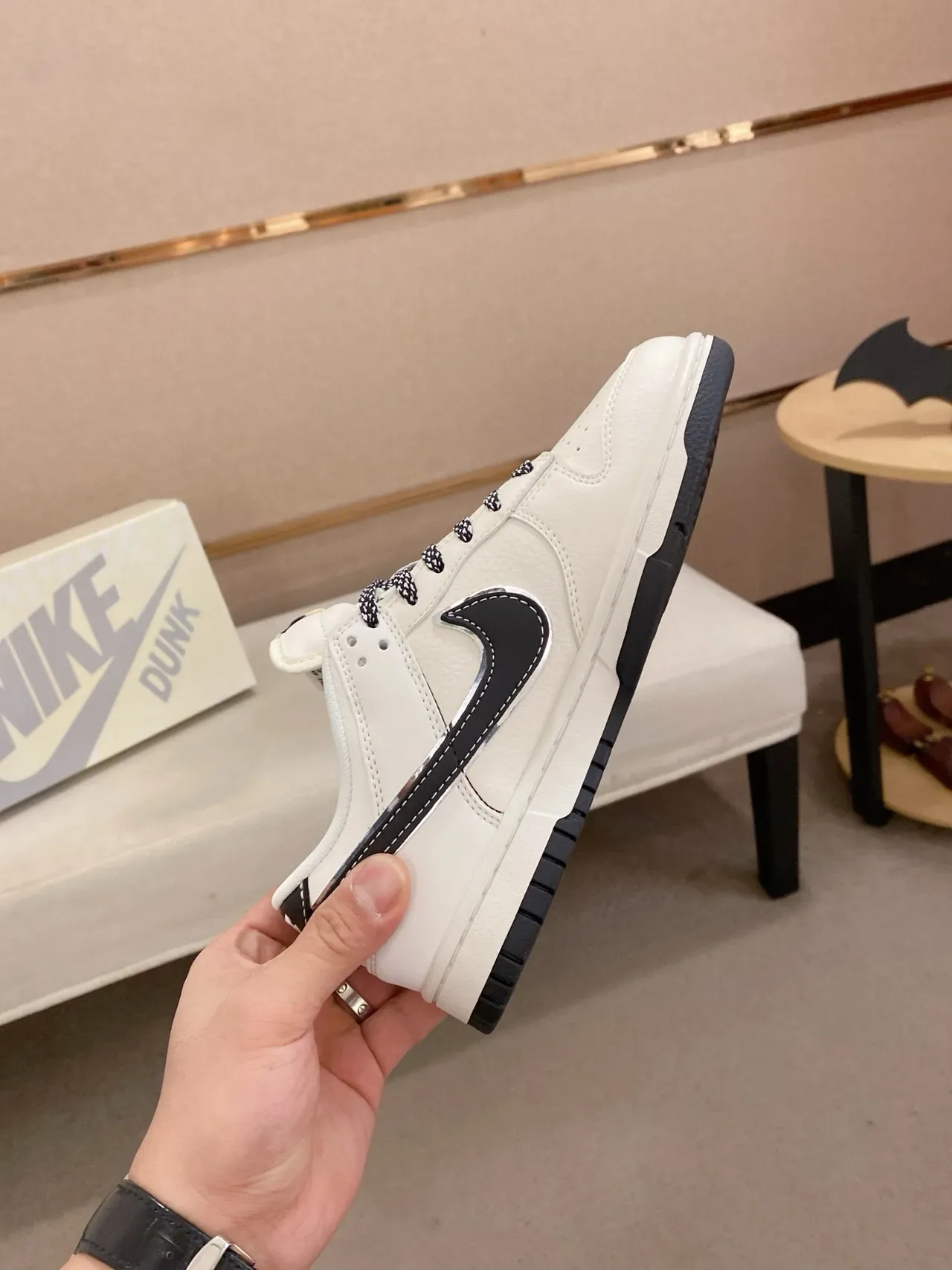 Nike Dunk Low Off-White Black Lifestyle Sneakers 5