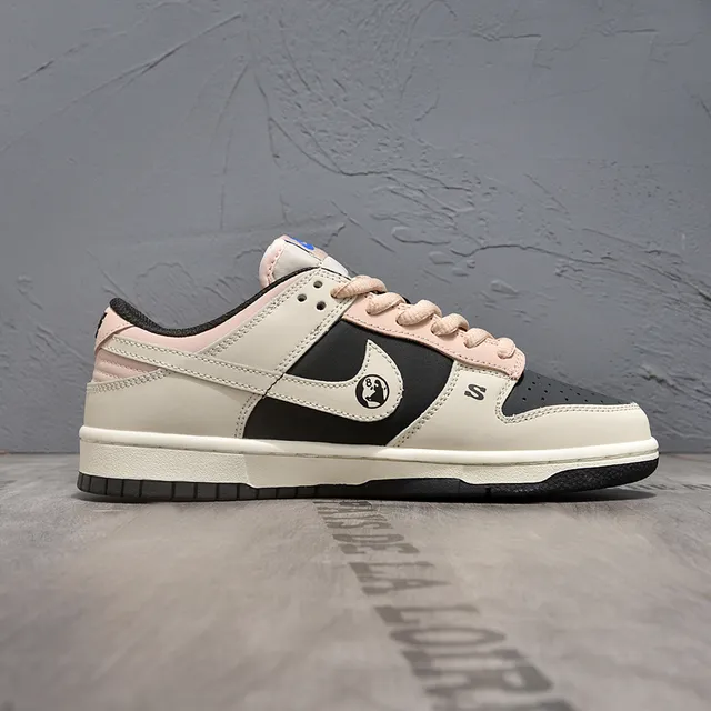 Nike Dunk Low Patchwork Collage Beige Black Pink Lifestyle Sneakers 6