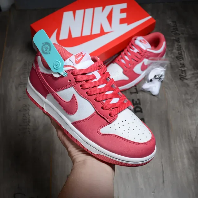 Nike Dunk Low Rose Red White Lifestyle Sneakers 2