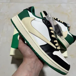 Nike Dunk Low White Black Green Cream Lifestyle Sneakers
