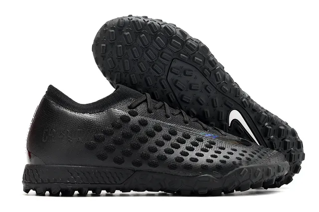 Nike Flyknit Ultra Chaussures de football Noir Orange Turf 4