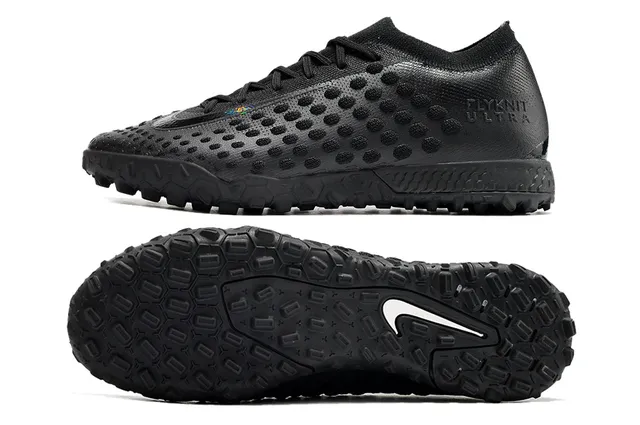 Nike Flyknit Ultra Chaussures de football Noir Orange Turf 5