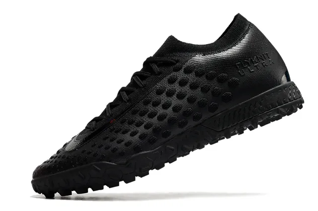 Nike Flyknit Ultra Chaussures de football Noir Orange Turf 7