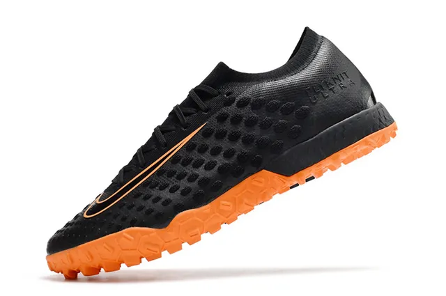 Nike Flyknit Ultra Chaussures de football Noir Orange Turf 13