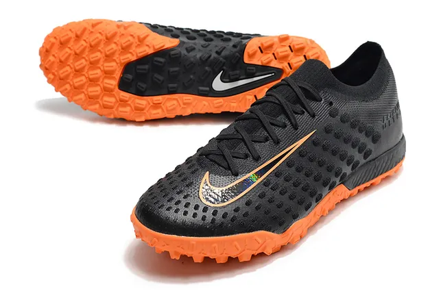 Nike Flyknit Ultra Chaussures de football Noir Orange Turf 15