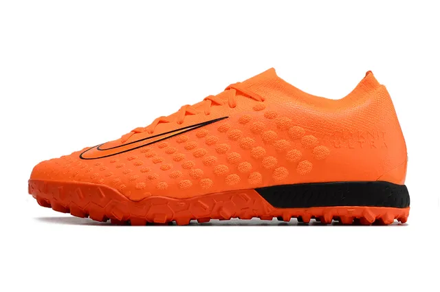 Nike Flyknit Ultra Chaussures de football Noir Orange Turf 20
