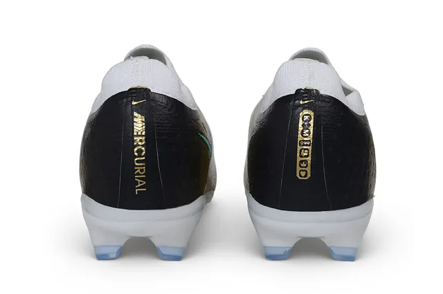 Nike Gold Blue Metallic Upper Turquoise Swoosh Accent Firm-Ground Soccer Shoes 3