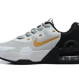 Nike Gray Black Mesh-and-Synthetic Upper Asymmetric Cage Overlay Basketball Shoes