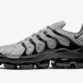 Nike Cinza Preto Padrão Ondulado Superposições de Jaula Solado Intermediário Brilhante Tênis Lifestyle
