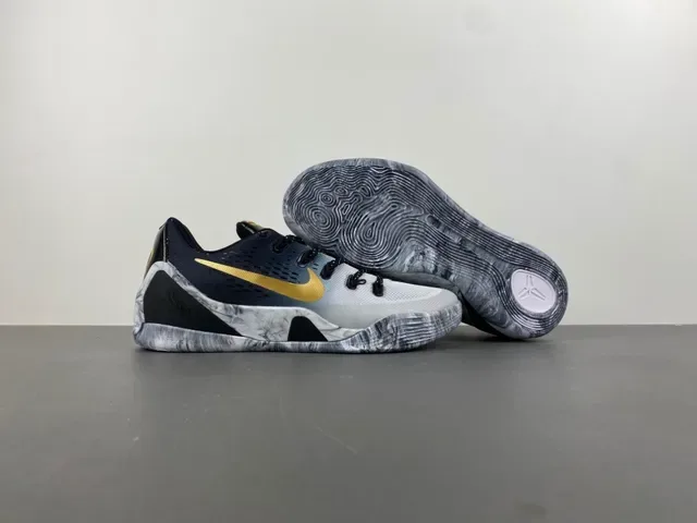 Nike Gray Gold Low-Top Perforated Mesh Upper Basketball Shoes 12
