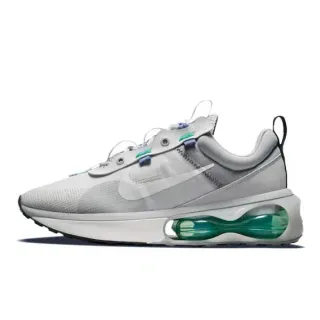 Nike Gray Green Mesh Upper Translucent Air Unit Lifestyle Sneakers