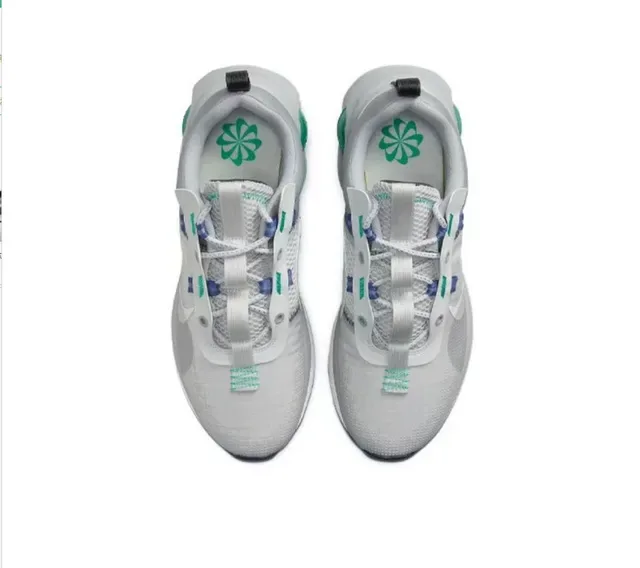 Nike Gray Green Mesh Upper Translucent Air Unit Lifestyle Sneakers 4
