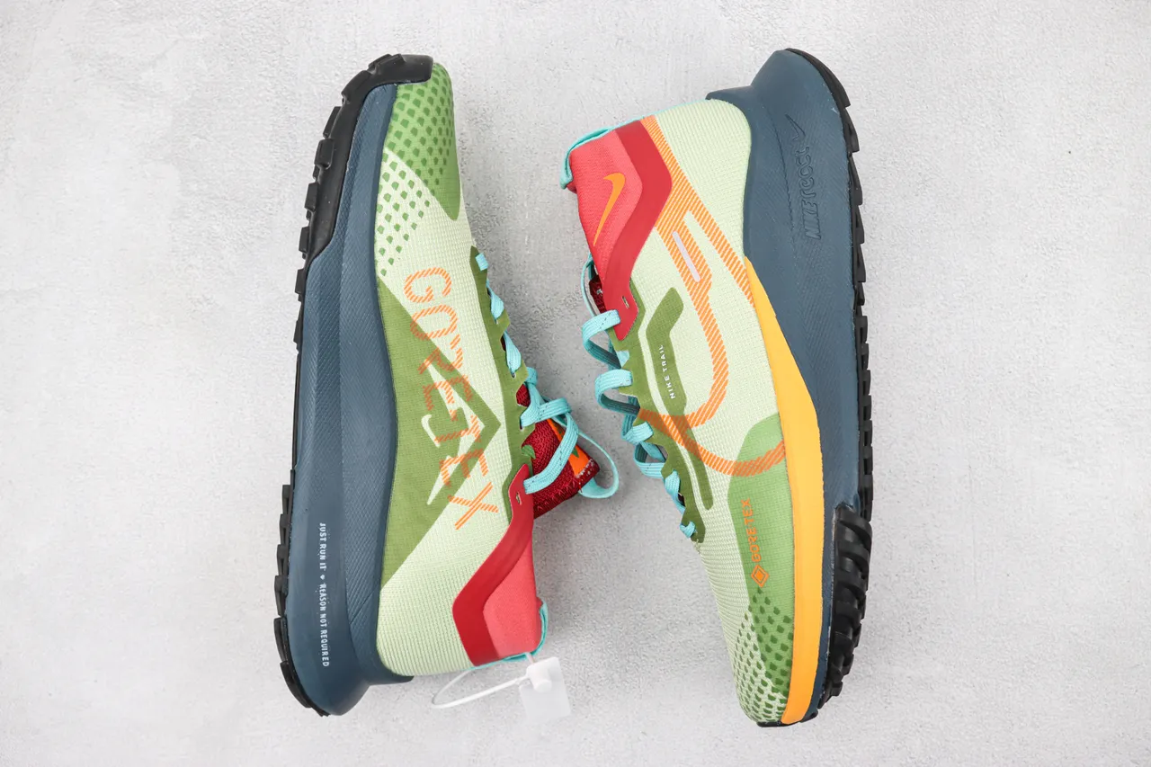 Nike Green Orange GORE-TEX Waterproof React Foam Midsole Running Shoes 2