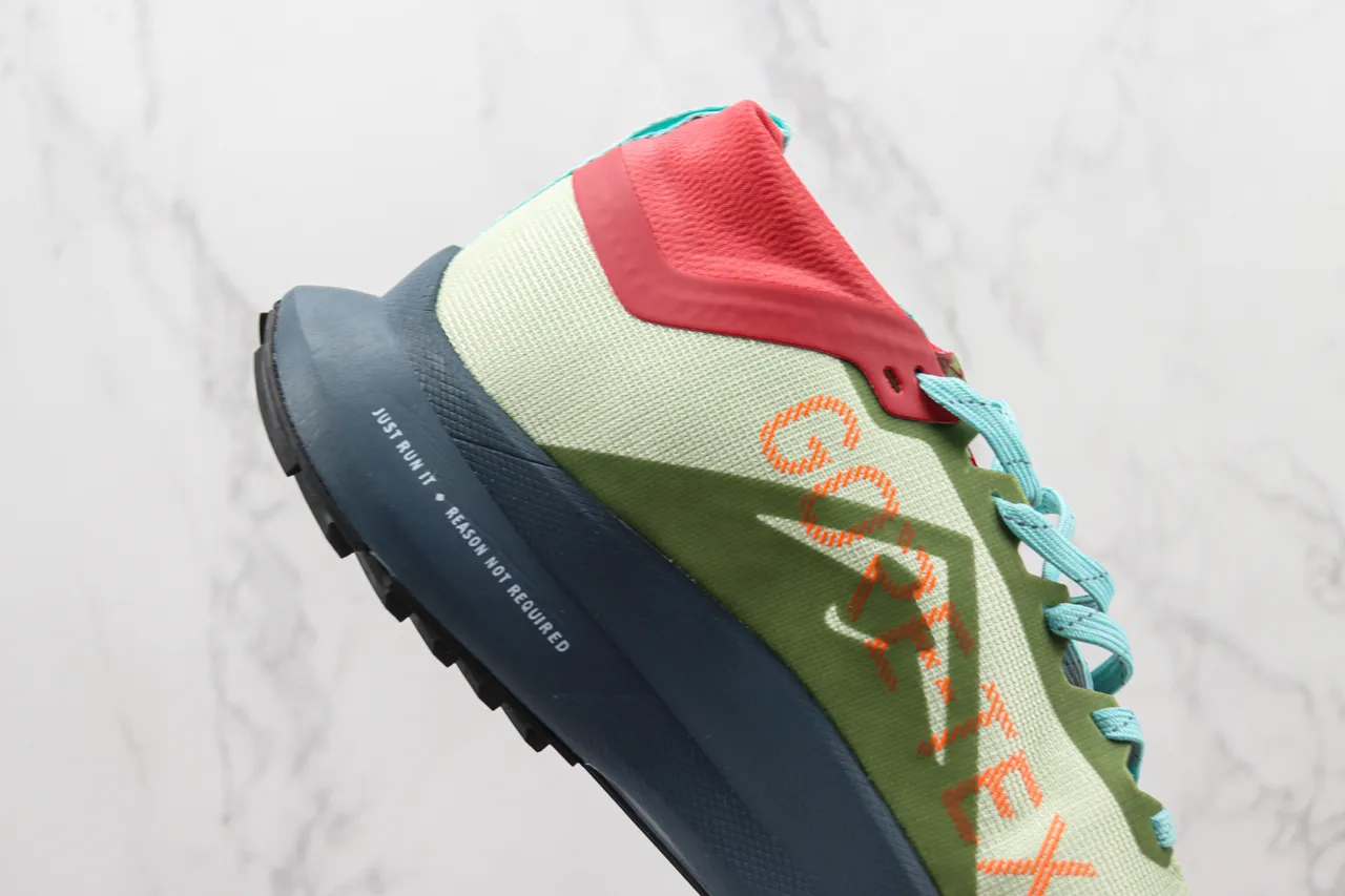 Nike Green Orange GORE-TEX Waterproof React Foam Midsole Running Shoes 5