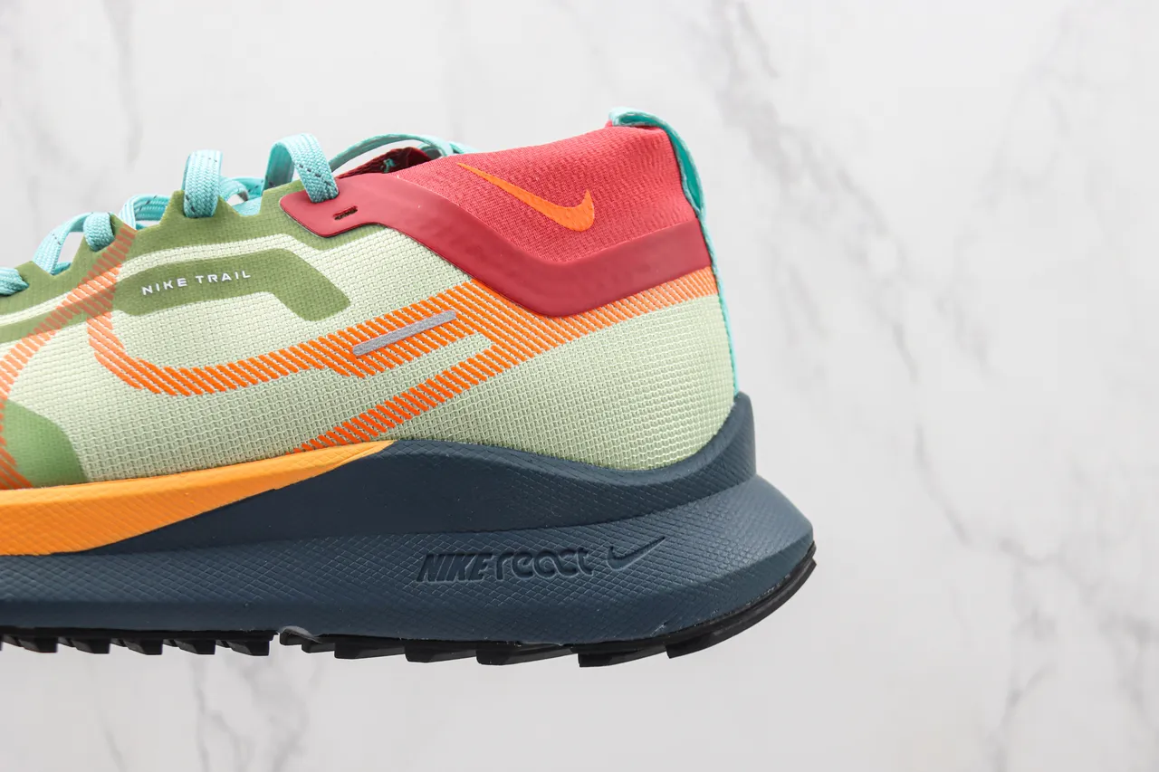 Nike Green Orange GORE-TEX Waterproof React Foam Midsole Running Shoes 7