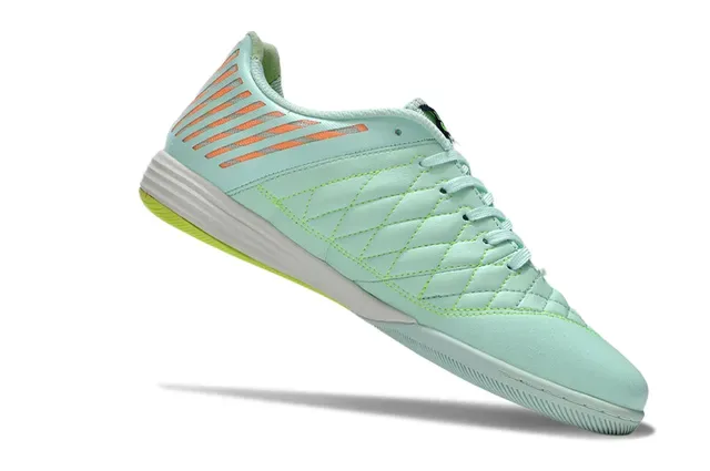 Nike Vert Orange Embout matelassé Cage latérale perforée Chaussures de football indoor 2