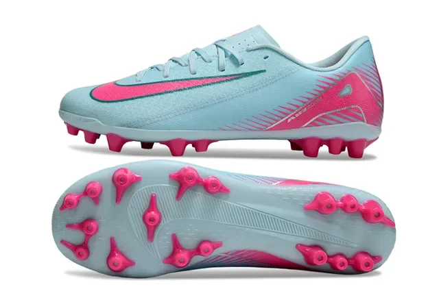 Nike Vert Rose Chaussures de Football à Coupe Basse avec Upper Synthétique Studs Coniques Moldés et à Lame pour Sol Ferme 7