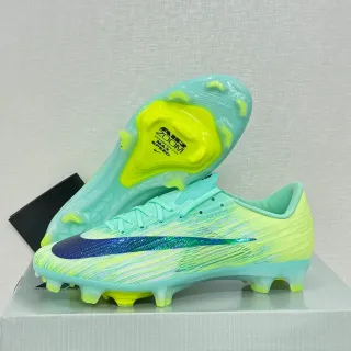 نايك أخضر أصفر Flyweave Upper Air Zoom Heel Unit Firm-Ground أحذية كرة القدم