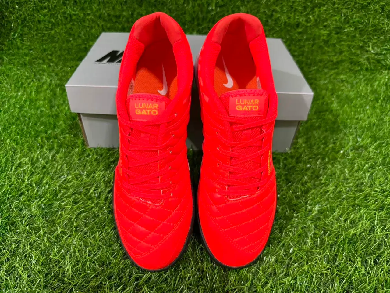 Nike Hypervenom Indoor Orange Black Quilted Toe Box Diagonal Synthetic Cage Overlay Indoor Soccer Shoes 12