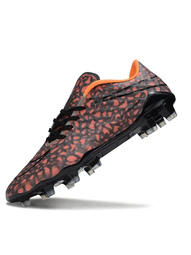 Nike Hypervenom Chaussures de football multicolor noir à tige basse avec empeigne motif craquelé pour terrain ferme 3