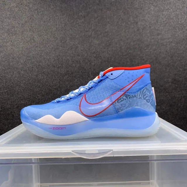 Nike KD Blue Red High-Top Textured Mesh Basketball Shoes 2