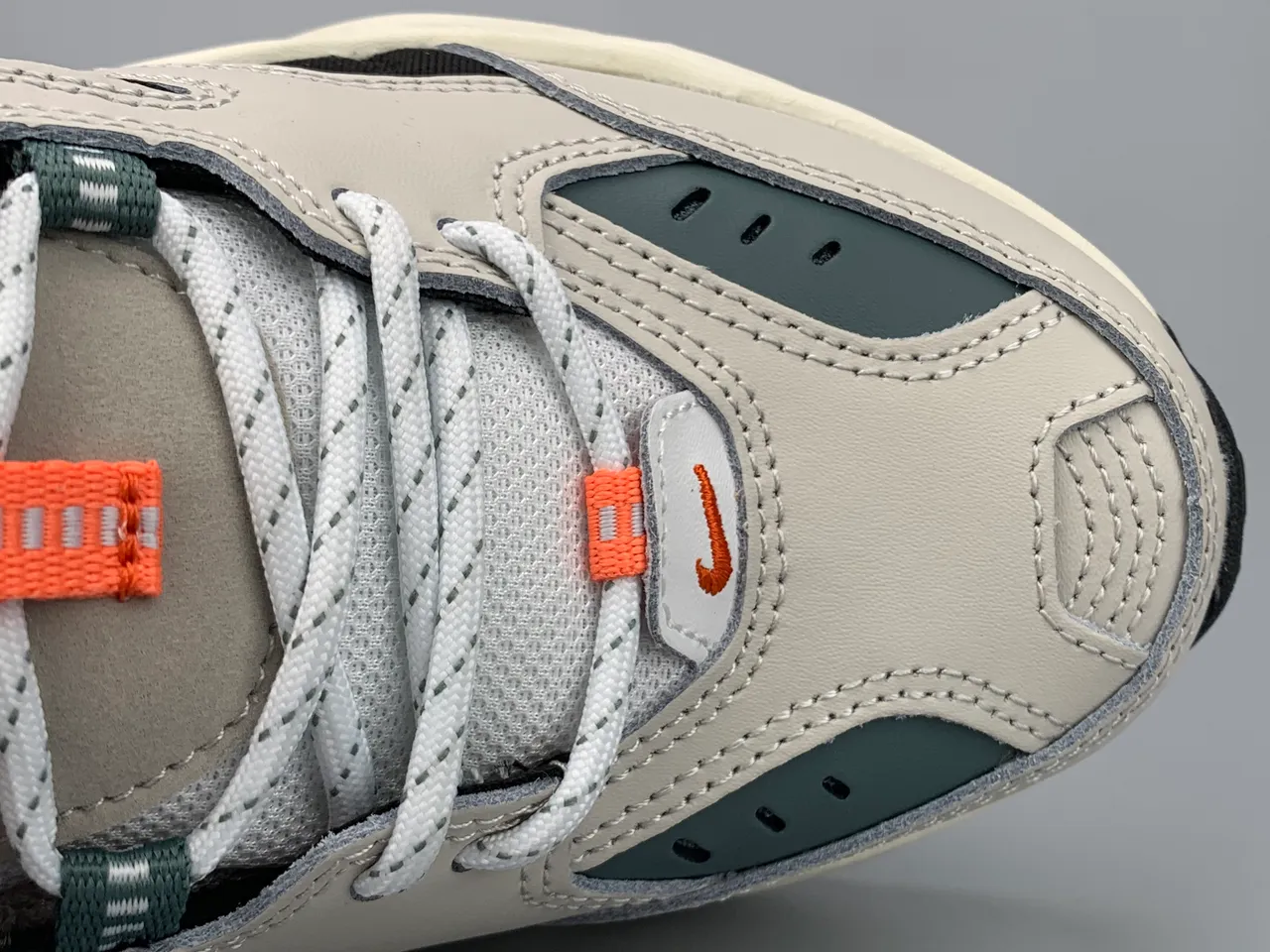 Nike M2K Tekno Beige Black Orange Chunky Sneakers 2