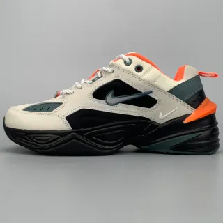 Nike M2K Tekno Off-White Black Orange Teal Lifestyle Sneakers