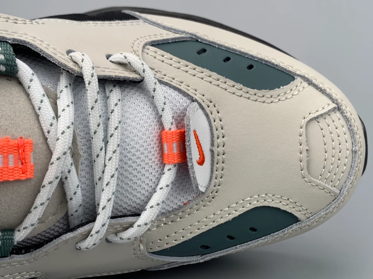 Nike M2K Tekno Off-White Black Orange Teal Lifestyle Sneakers 5