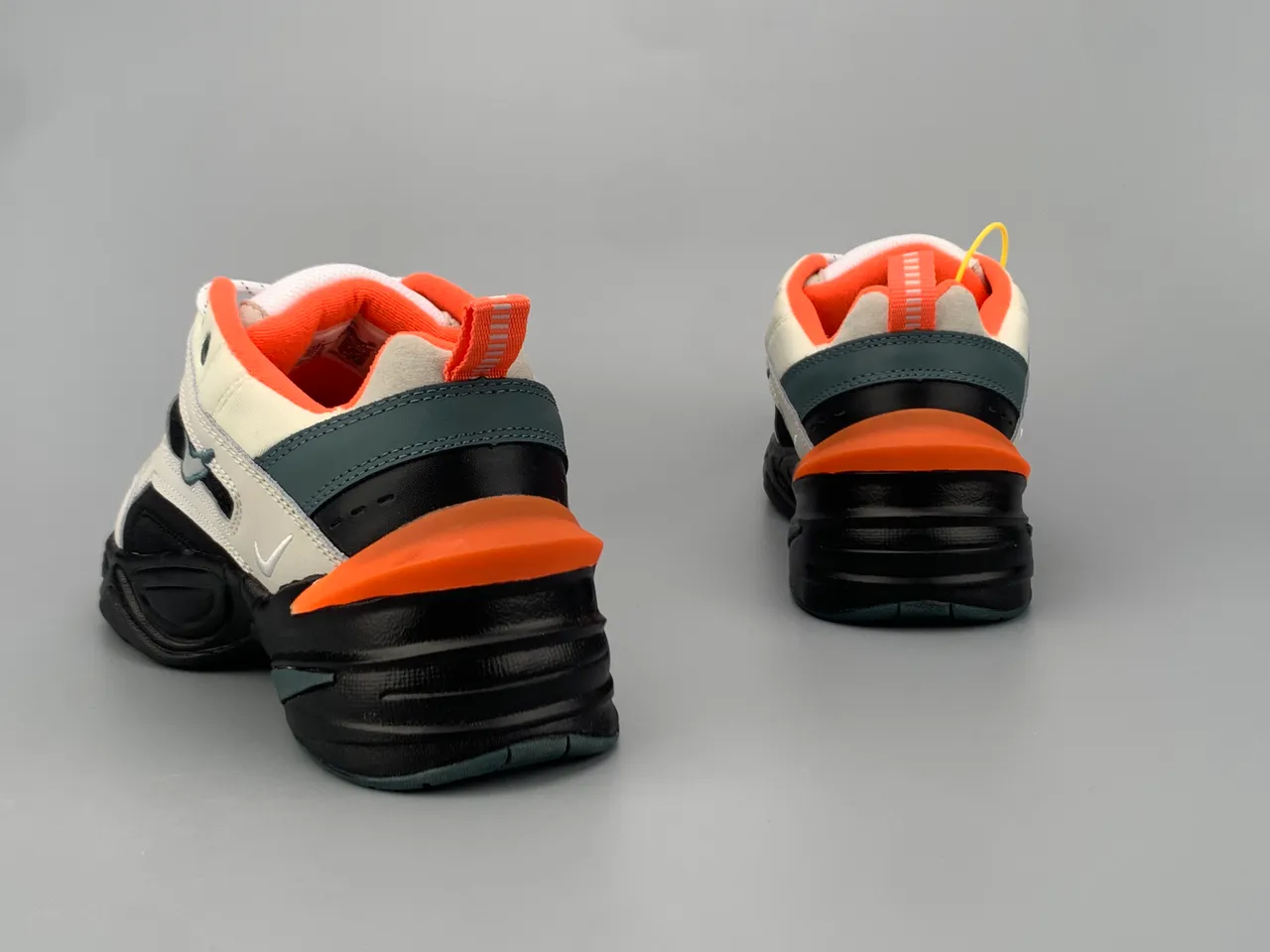 Nike M2K Tekno Off-White Black Orange Teal Lifestyle Sneakers 7