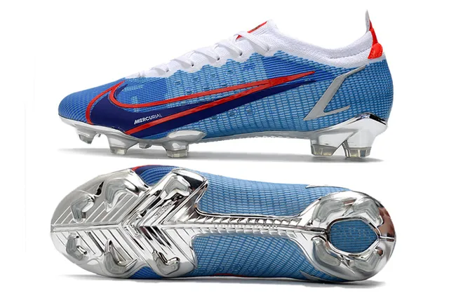 Nike Mercurial Blue Red Silver Firm-Ground chaussures de football 8