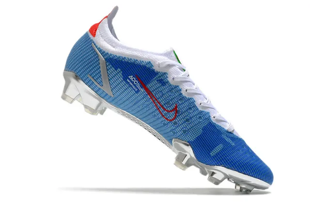 Nike Mercurial Blue Red Silver Firm-Ground chaussures de football 9
