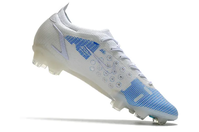 Nike Mercurial Blue Red Silver Firm-Ground chaussures de football 21