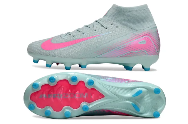 Nike Mercurial Pink and Mint Firm-Ground Soccer Shoes 5
