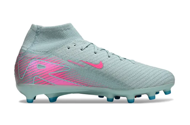 Nike Mercurial Pink and Mint Firm-Ground Soccer Shoes 7