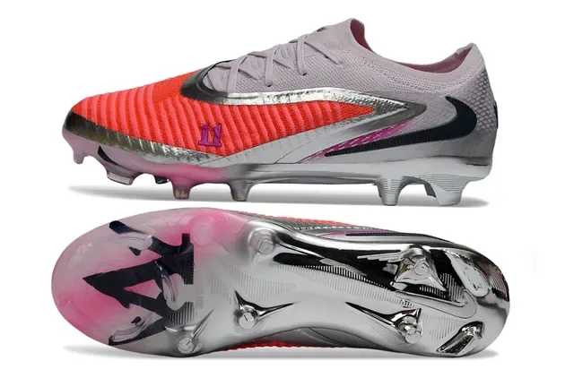 Nike Mercurial Botines de Fútbol Rosa Coral Plata Firm Ground 5