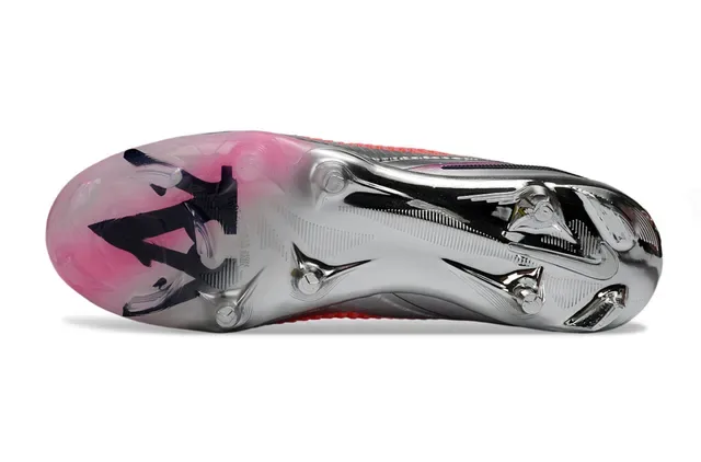 Nike Mercurial Botines de Fútbol Rosa Coral Plata Firm Ground 6