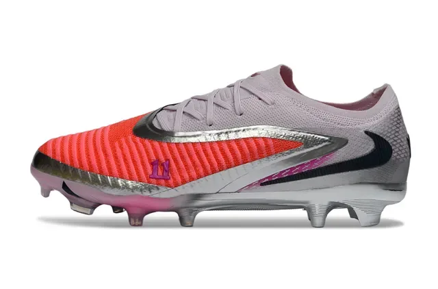 Nike Mercurial Botines de Fútbol Rosa Coral Plata Firm Ground 8