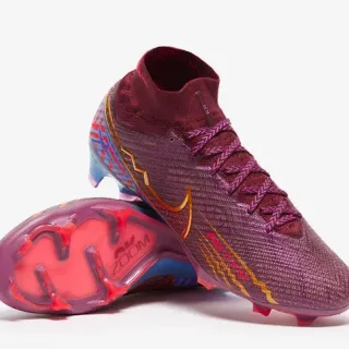 Nike Mercurial Superfly Purple Pink High-Cut Sock-Fit Collar Firm-Ground Soccer Shoes