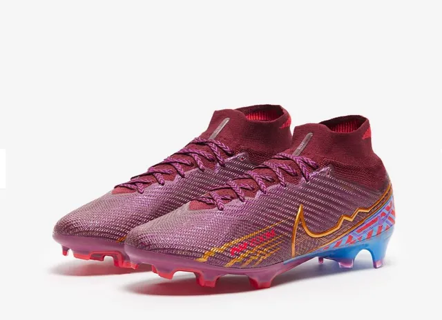 Nike Mercurial Superfly Purple Pink High-Cut Sock-Fit Collar Firm-Ground Soccer Shoes 2